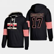 Wholesale Cheap Ottawa Senators #17 Max Mccormick Black adidas Lace-Up Pullover Hoodie