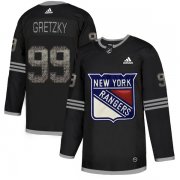 Wholesale Cheap Adidas Rangers #99 Wayne Gretzky Black Authentic Classic Stitched NHL Jersey