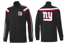 Wholesale Cheap NFL New York Giants Team Logo Jacket Black_2