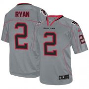 Wholesale Cheap Nike Falcons #2 Matt Ryan Lights Out Grey Men's Stitched NFL Elite Jersey