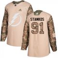 Wholesale Cheap Adidas Lightning #91 Steven Stamkos Camo Authentic 2017 Veterans Day Stitched Youth NHL Jersey