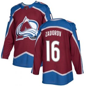 Wholesale Cheap Adidas Avalanche #16 Nikita Zadorov Burgundy Home Authentic Stitched NHL Jersey