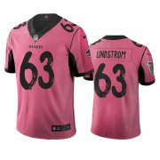 Wholesale Cheap Atlanta Falcons #63 Chris Lindstrom Pink Vapor Limited City Edition NFL Jersey