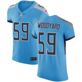 Wholesale Cheap Nike Titans #59 Wesley Woodyard Light Blue Alternate Men\'s Stitched NFL Vapor Untouchable Elite Jersey
