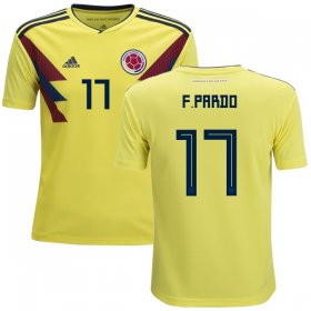 Wholesale Cheap Colombia #17 F.Pardo Home Kid Soccer Country Jersey