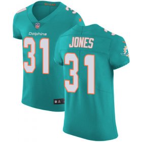Wholesale Cheap Nike Dolphins #31 Byron Jones Aqua Green Team Color Men\'s Stitched NFL Vapor Untouchable Elite Jersey