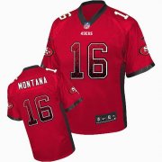 Wholesale Cheap Nike 49ers #16 Joe Montana Red Team Color Youth Stitched NFL Elite Drift Fashion Jersey