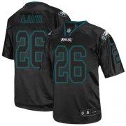 Wholesale Cheap Nike Eagles #26 Jay Ajayi Lights Out Black Men's Stitched NFL Elite Jersey