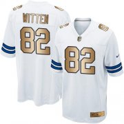 Wholesale Cheap Nike Cowboys #82 Jason Witten White Youth Stitched NFL Elite Gold Jersey