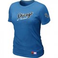 Wholesale Cheap Women's Chicago White Sox Nike Away Practice MLB T-Shirt Indigo Blue