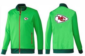Wholesale Cheap NFL Kansas City Chiefs Team Logo Jacket Green
