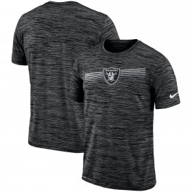 Wholesale Cheap Las Vegas Raiders Nike Sideline Velocity Performance T-Shirt Heathered Black