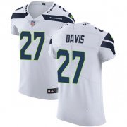 Wholesale Cheap Nike Seahawks #27 Mike Davis White Men's Stitched NFL Vapor Untouchable Elite Jersey