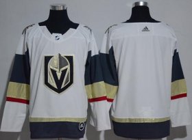 Wholesale Cheap Adidas Golden Knights Blank White Road Authentic Women\'s Stitched NHL Jersey