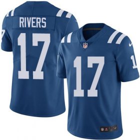 Wholesale Cheap Nike Colts #17 Philip Rivers Royal Blue Men\'s Stitched NFL Limited Rush Jersey