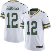 Wholesale Cheap Nike Packers #12 Aaron Rodgers White Men's Stitched NFL Vapor Untouchable Limited Jersey