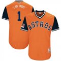Wholesale Cheap Astros #1 Carlos Correa Orange 