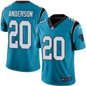 Wholesale Cheap Nike Panthers #20 C.J. Anderson Blue Men\'s Stitched NFL Limited Rush Jersey