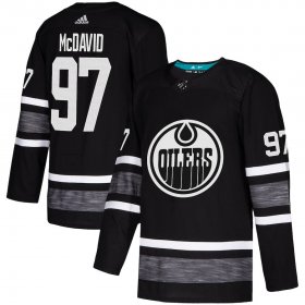 Wholesale Cheap Adidas Oilers #97 Connor McDavid Black Authentic 2019 All-Star Stitched Youth NHL Jersey