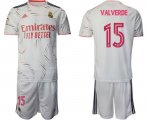 Wholesale Cheap Men 2021-2022 Club Real Madrid home white 15 Adidas Soccer Jersey