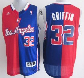 Wholesale Cheap Los Angeles Clippers #32 Blake Griffin Revolution 30 Swingman Red/Blue Two Tone Jersey