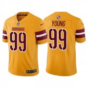 Wholesale Cheap Men's Washington Commanders #99 Chase Young Gold Vapor Untouchable Stitched Football Jersey