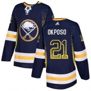 Wholesale Cheap Adidas Sabres #21 Kyle Okposo Navy Blue Home Authentic Drift Fashion Stitched NHL Jersey