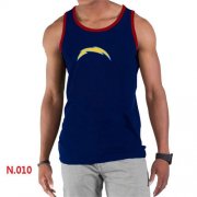 Wholesale Cheap Men's Nike NFL Los Angeles Chargers Sideline Legend Authentic Logo Tank Top Dark Blue_2