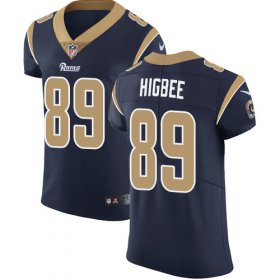 Wholesale Cheap Nike Rams #89 Tyler Higbee Navy Blue Team Color Men\'s Stitched NFL Vapor Untouchable Elite Jersey
