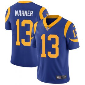 Wholesale Cheap Nike Rams #13 Kurt Warner Royal Blue Alternate Men\'s Stitched NFL Vapor Untouchable Limited Jersey