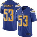 Wholesale Cheap Nike Chargers #53 Mike Pouncey Electric Blue Youth Stitched NFL Limited Rush Jersey