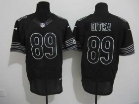Wholesale Cheap Nike Bears #89 Mike Ditka Black Shadow Men\'s Stitched NFL Elite Jersey