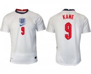 Wholesale Cheap Men 2020-2021 European Cup England home aaa version white 9 Nike Soccer Jersey