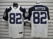 Wholesale Cheap Nike Cowboys #82 Jason Witten White Thanksgiving Throwback Men's Stitched NFL Elite Jersey