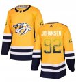 Wholesale Cheap Adidas Predators #92 Ryan Johansen Yellow Home Authentic Drift Fashion Stitched NHL Jersey