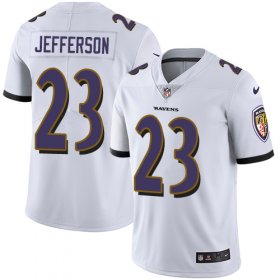 Wholesale Cheap Nike Ravens #23 Tony Jefferson White Men\'s Stitched NFL Vapor Untouchable Limited Jersey