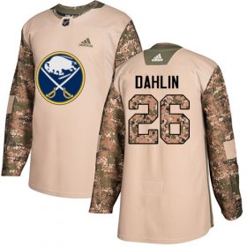Wholesale Cheap Adidas Sabres #26 Rasmus Dahlin Camo Authentic 2017 Veterans Day Stitched NHL Jersey