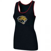 Wholesale Cheap Women's Nike Jacksonville Jaguars Big Logo Tri-Blend Racerback Stretch Tank Top Black
