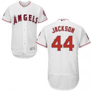 Wholesale Cheap Angels of Anaheim #44 Reggie Jackson White Flexbase Authentic Collection Stitched MLB Jersey