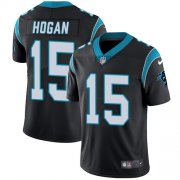 Wholesale Cheap Nike Panthers #15 Chris Hogan Black Team Color Men's Stitched NFL Vapor Untouchable Limited Jersey