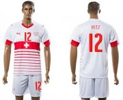 Wholesale Cheap Switzerland #12 Hitz Away Soccer Country Jersey