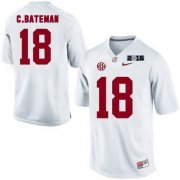 Wholesale Cheap Men's Alabama Crimson Tide #18 Cooper Bateman White 2016 BCS College Football Nike Limited Jersey