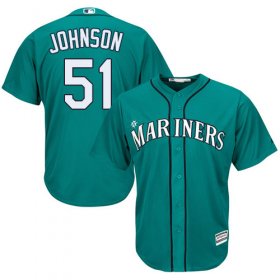 Wholesale Cheap Mariners #51 Randy Johnson Green Cool Base Stitched Youth MLB Jersey