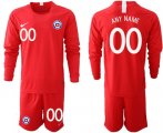 Wholesale Cheap Chile Personalized Home Long Sleeves Soccer Country Jersey