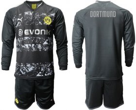 Wholesale Cheap Dortmund Blank Away Long Sleeves Soccer Club Jersey