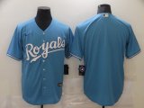 Wholesale Cheap Men Kansas City Royals Blank Light Blue Game Nike MLB Jerseys
