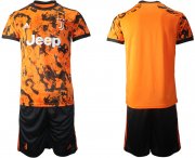 Wholesale Cheap Men 2020-2021 club Juventus Second away blank orange Soccer Jerseys