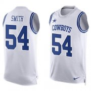 Wholesale Cheap Nike Cowboys #54 Jaylon Smith White Men's Stitched NFL Limited Tank Top Jersey