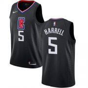 Wholesale Cheap Nike Clippers #5 Montrezl Harrell Black NBA Swingman Statement Edition Jersey
