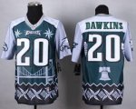 Wholesale Cheap Nike Eagles #20 Brian Dawkins Midnight Green Men's Stitched NFL Elite Noble Fashion Jersey